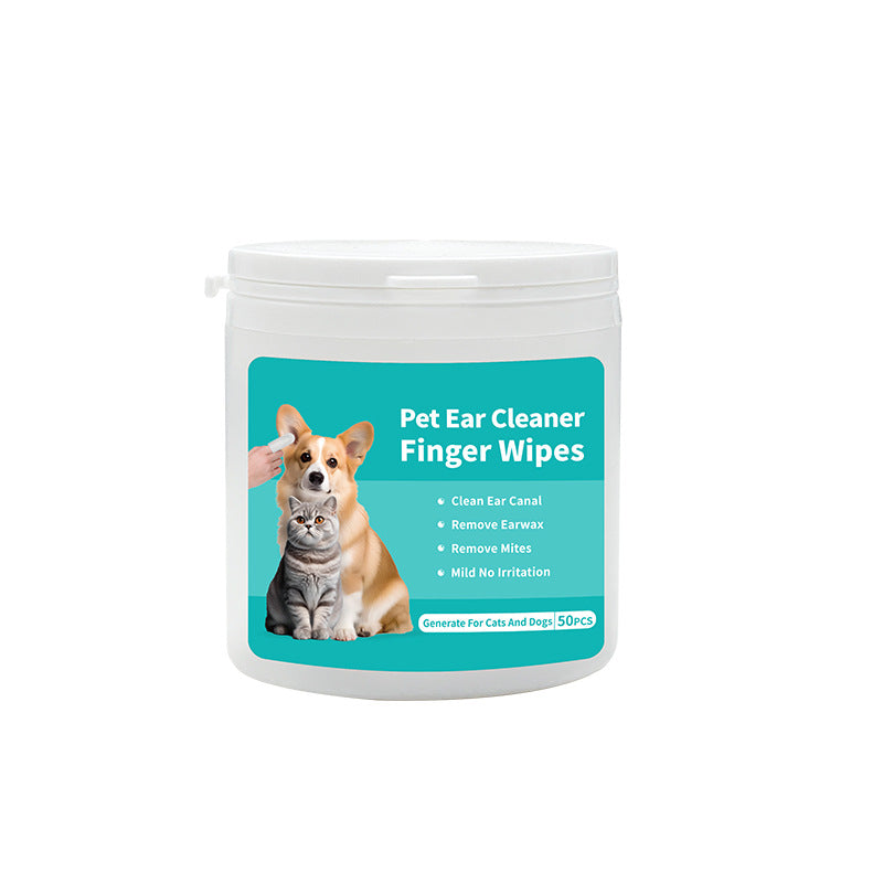 Pet ear-cleaning wipes