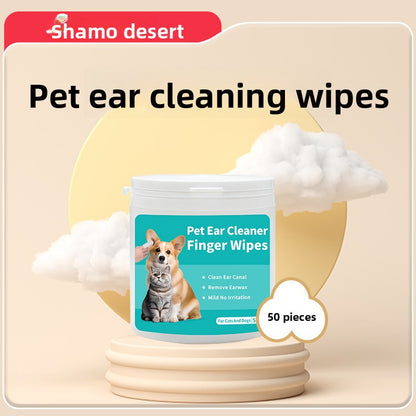 Pet ear-cleaning wipes